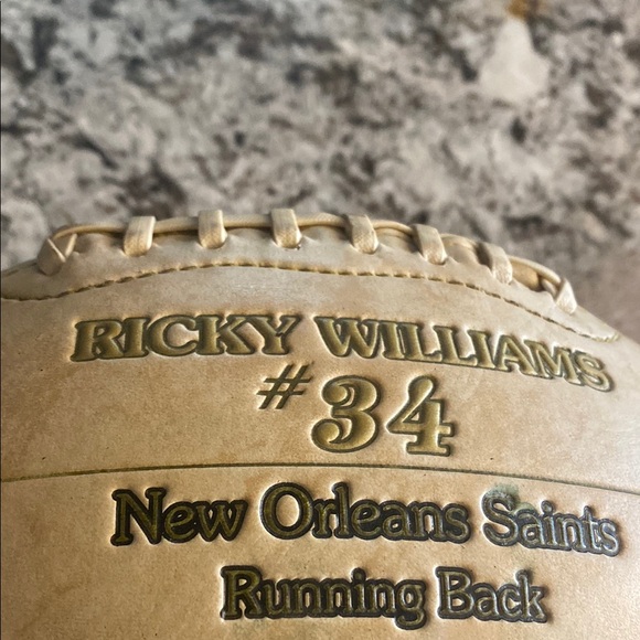 NFL Other - New Orleans Saints Ricky Williams 1999 Collectible Football Limited Edition NFL